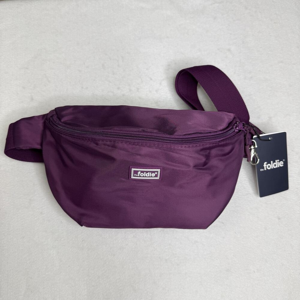 Foldie Belt Bag Womens Small Purple Anti Theft RFID Fanny Pack Crossbody NEW